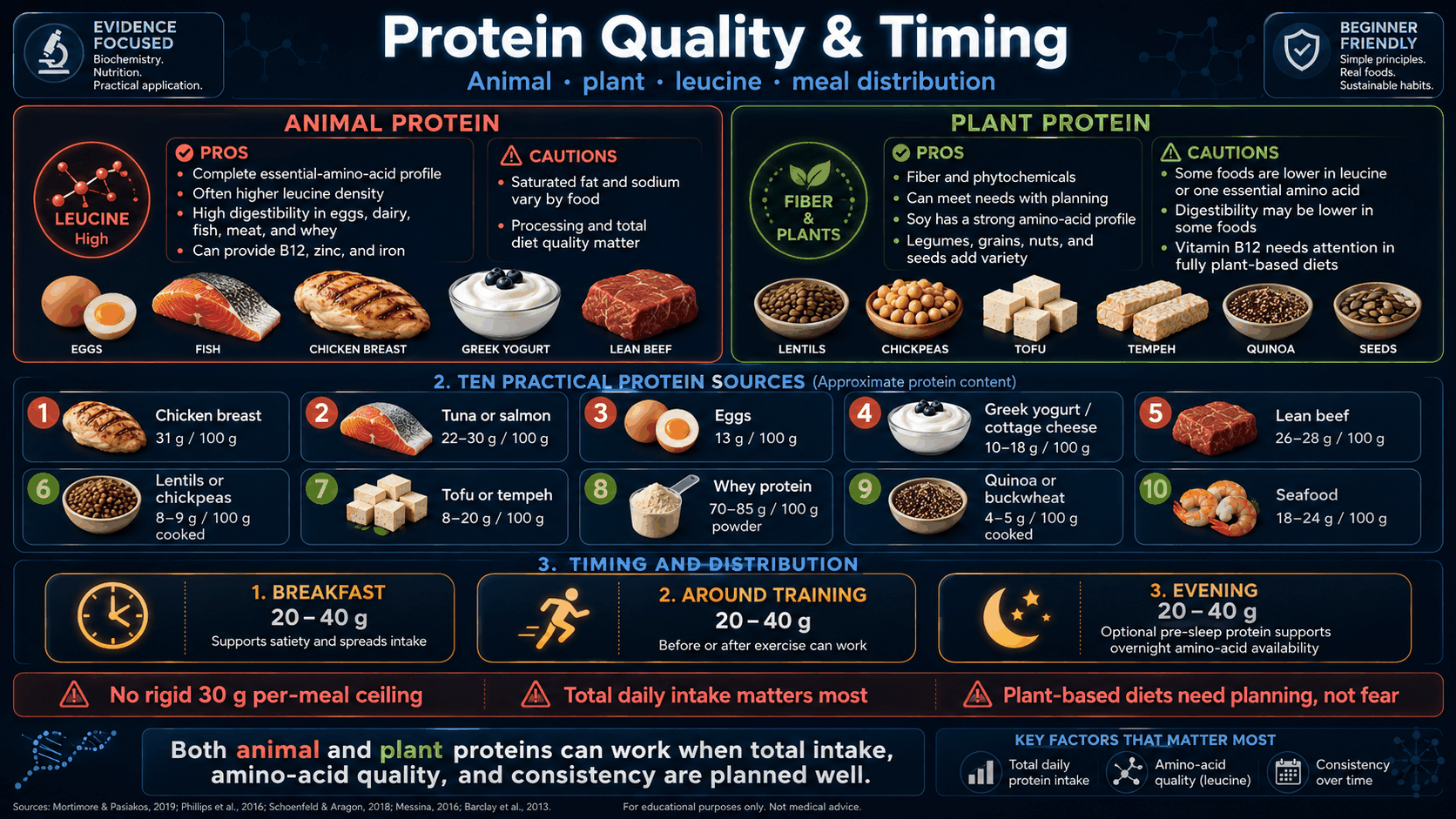 Protein intake ranges grams per kilogram infographic
