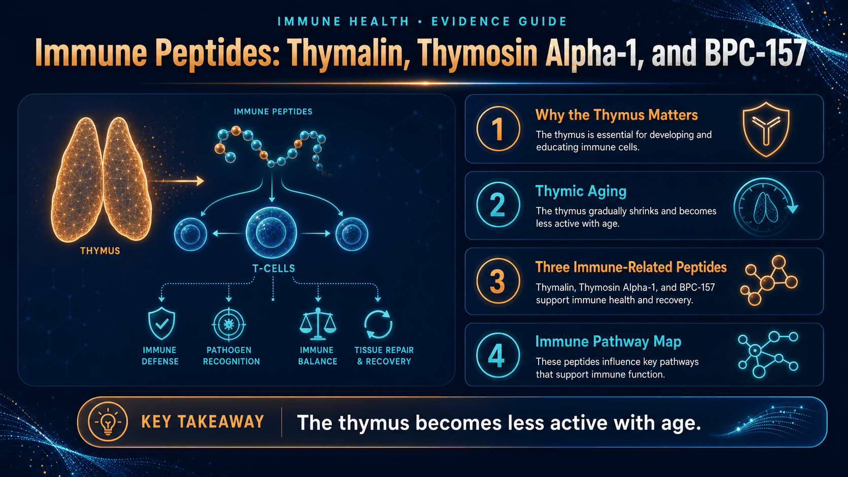 Immune Peptides: Thymalin, Thymosin Alpha-1, and BPC-157 — image 1
