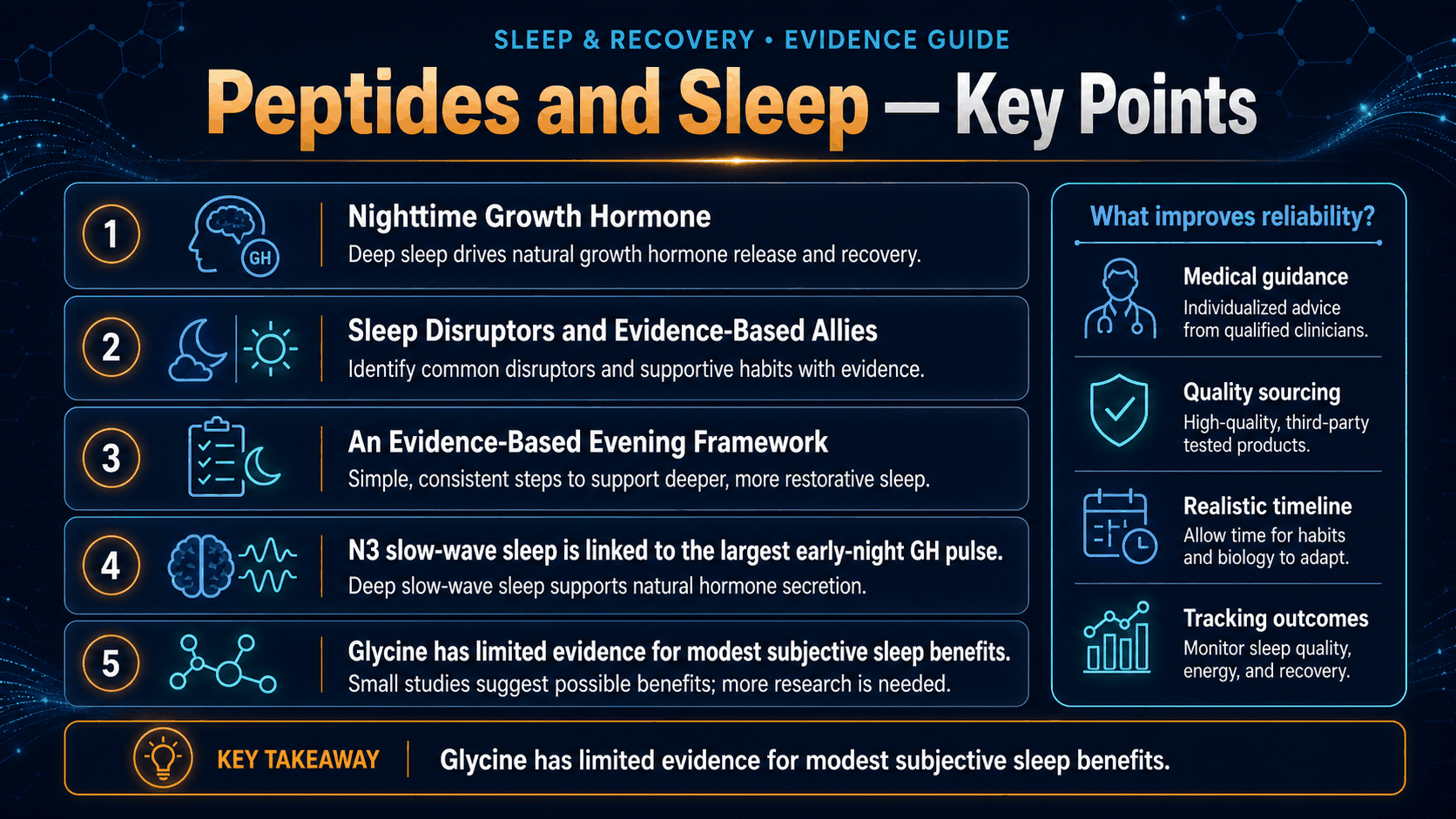 Peptides and Sleep: Deep Sleep, Recovery, and What the Evidence Shows — image 2