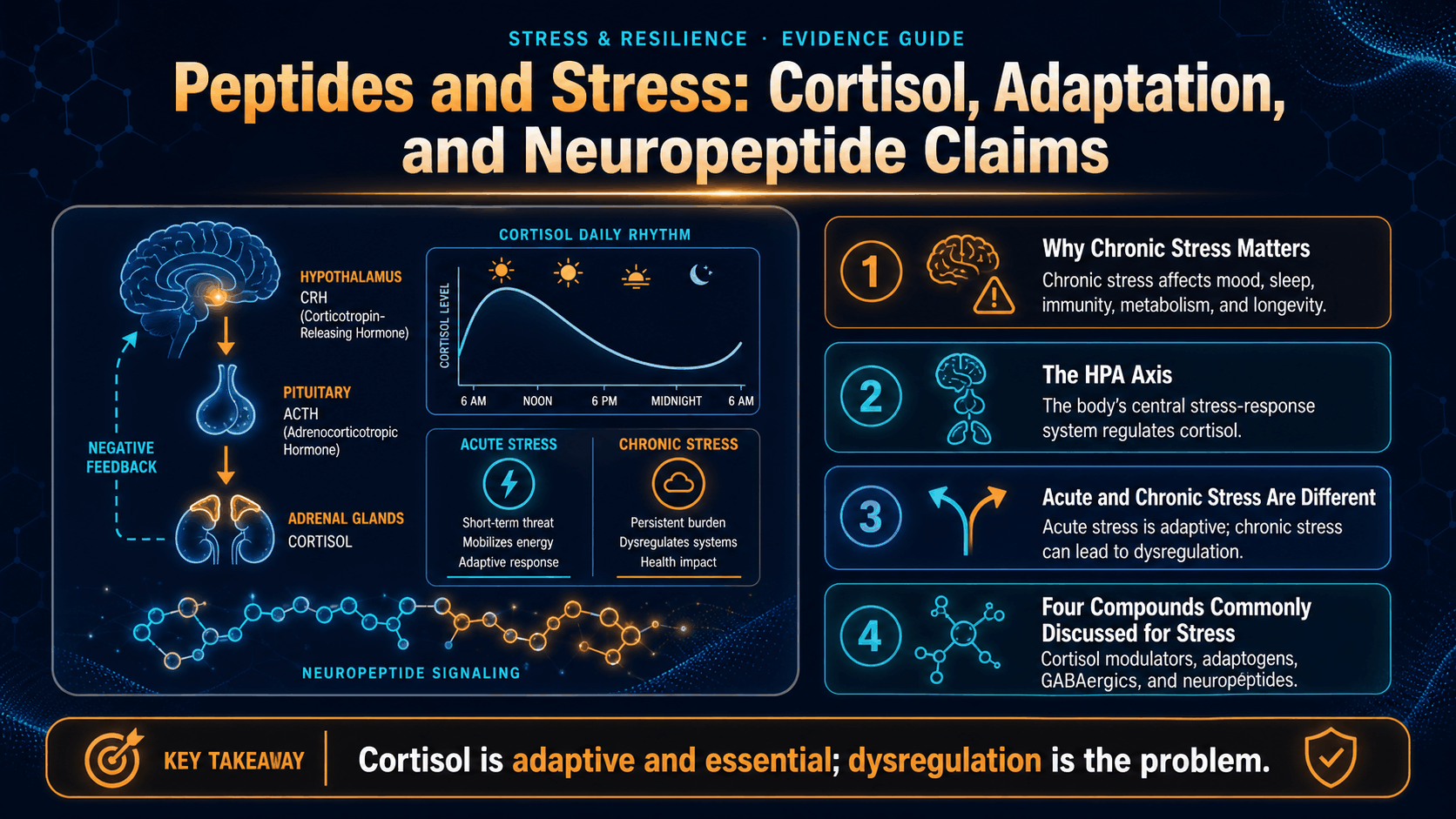 Peptides and Stress: Cortisol, Adaptation, and Neuropeptide Claims — image 1