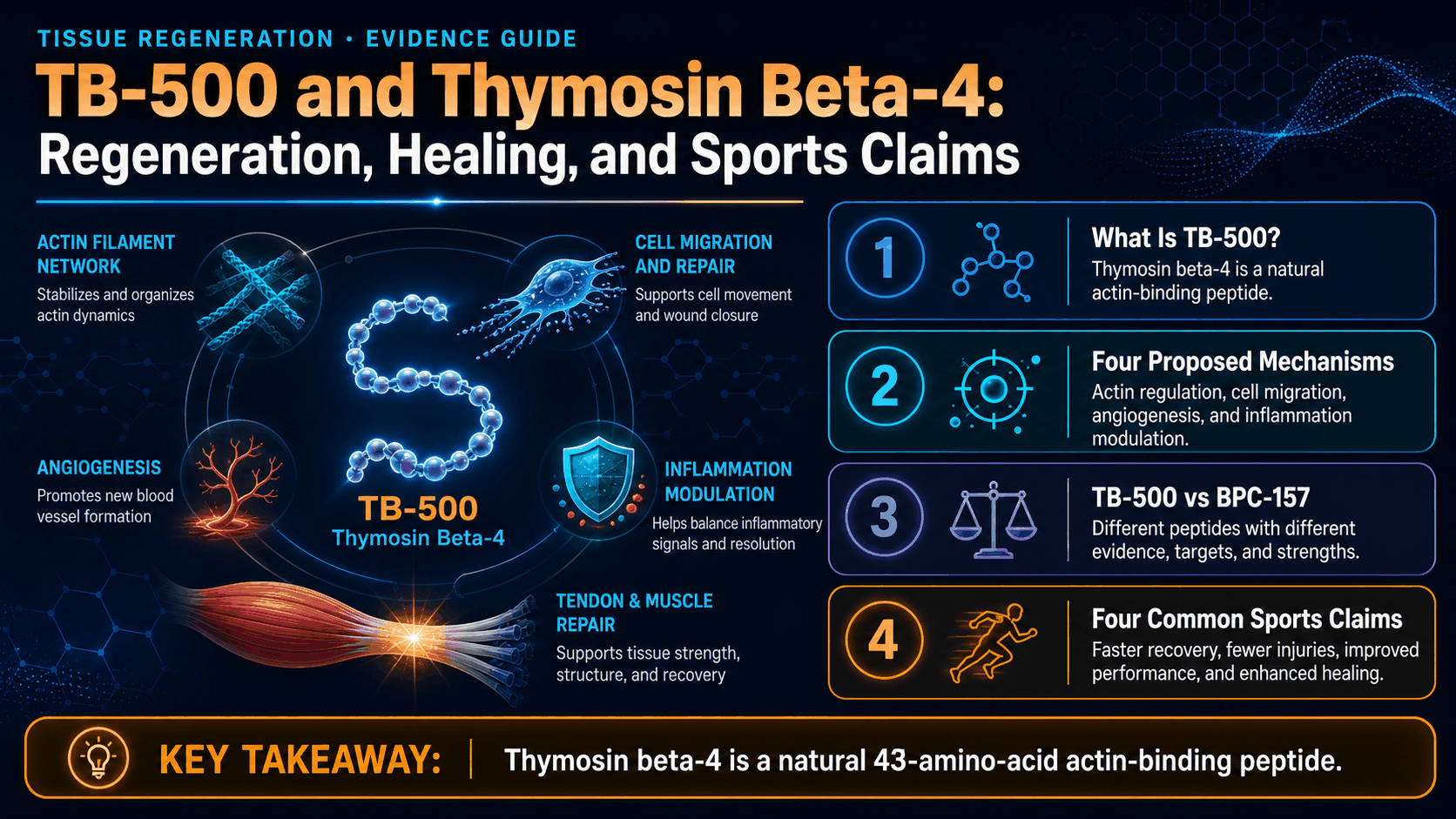 TB-500 and Thymosin Beta-4: Regeneration, Healing, and Sports Claims — image 1