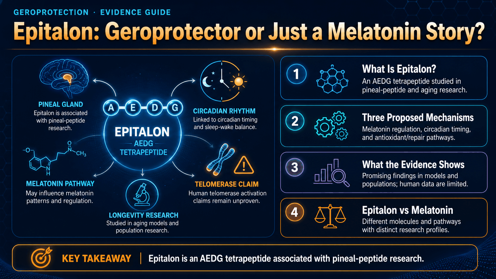 Epitalon: Geroprotector or Just a Melatonin Story? — image 1
