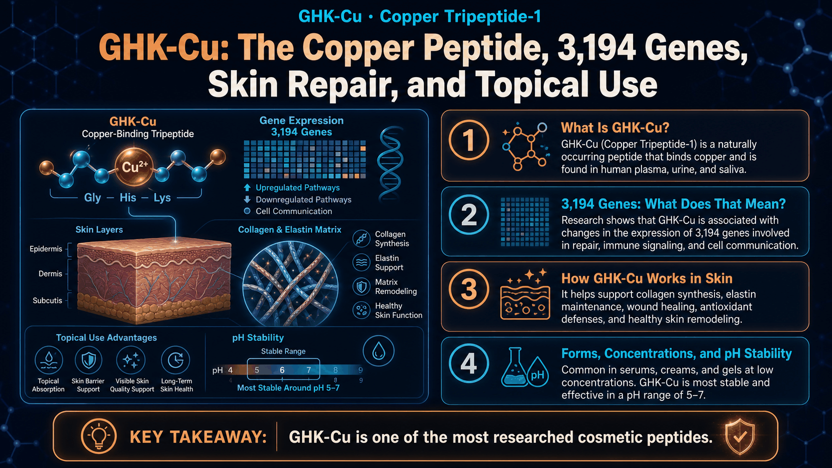 GHK-Cu: The Copper Peptide, 3,194 Genes, Skin Repair, and Topical Use — image 1