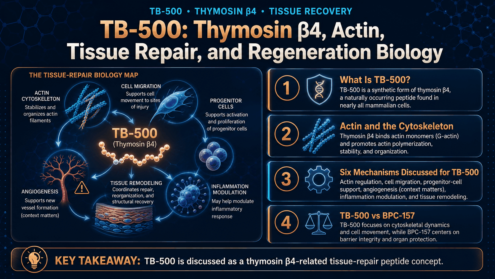 TB-500: Thymosin β4, Actin, Tissue Repair, and Regeneration Biology — image 1