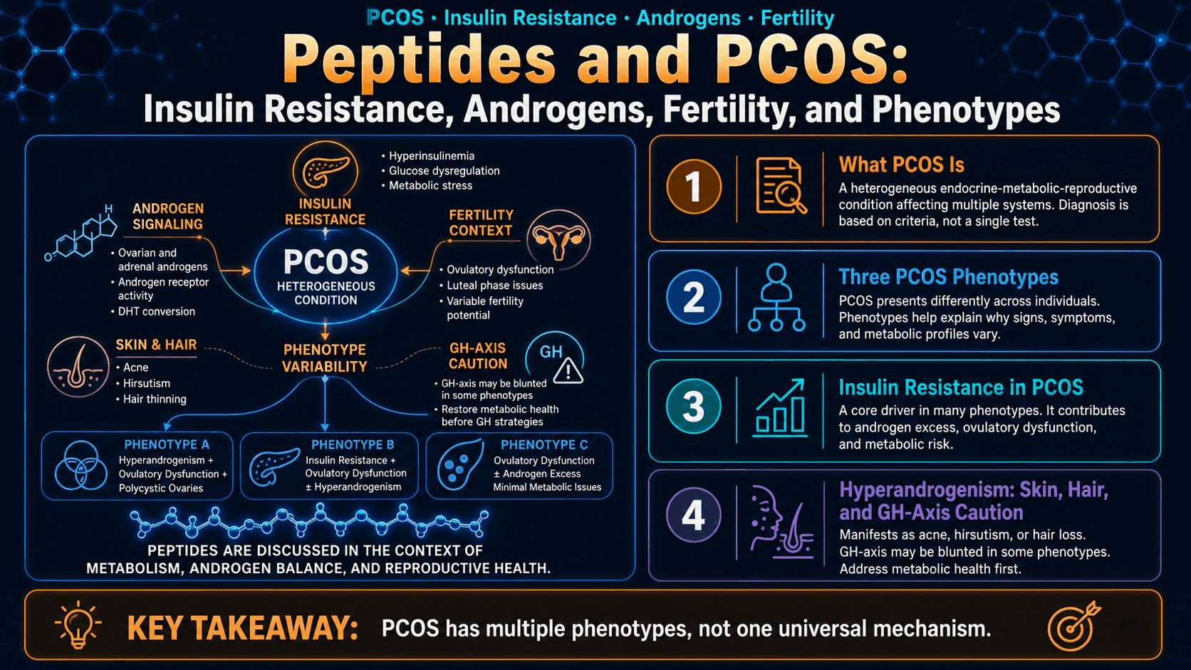 Peptides and PCOS: Insulin Resistance, Androgens, Fertility, and Phenotypes — image 1