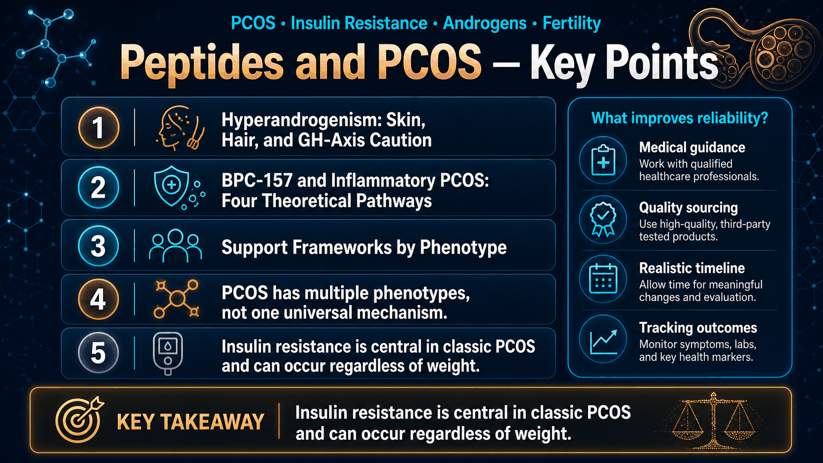 Peptides and PCOS: Insulin Resistance, Androgens, Fertility, and Phenotypes — image 2