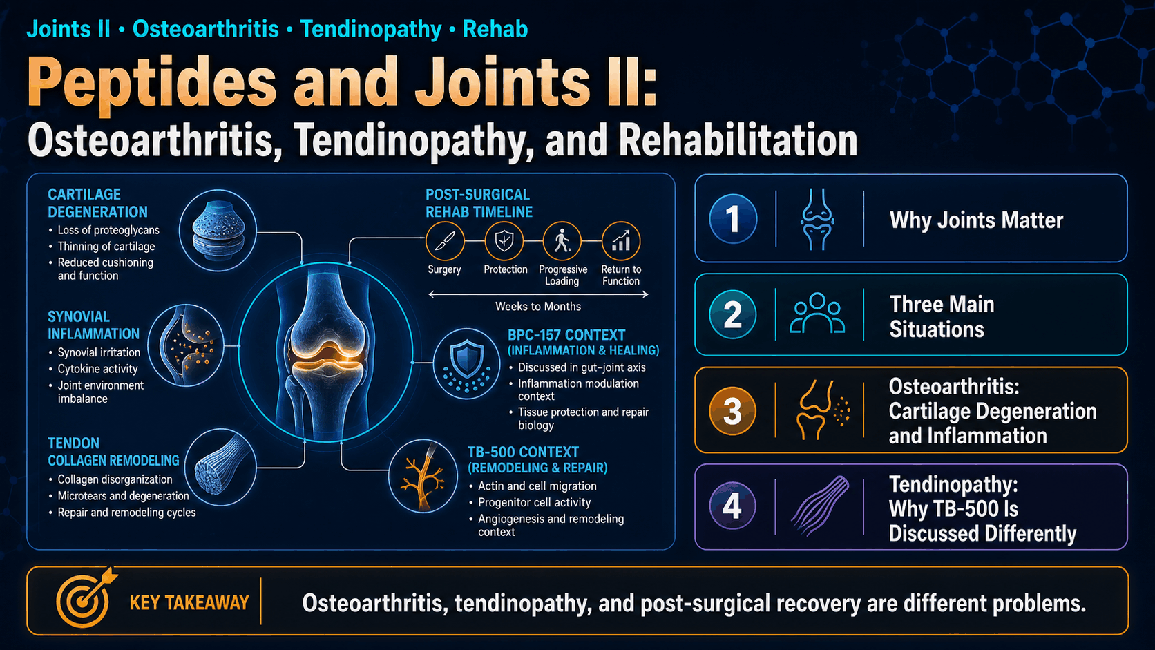 Peptides and Joints II: Osteoarthritis, Tendinopathy, and Rehabilitation — image 1