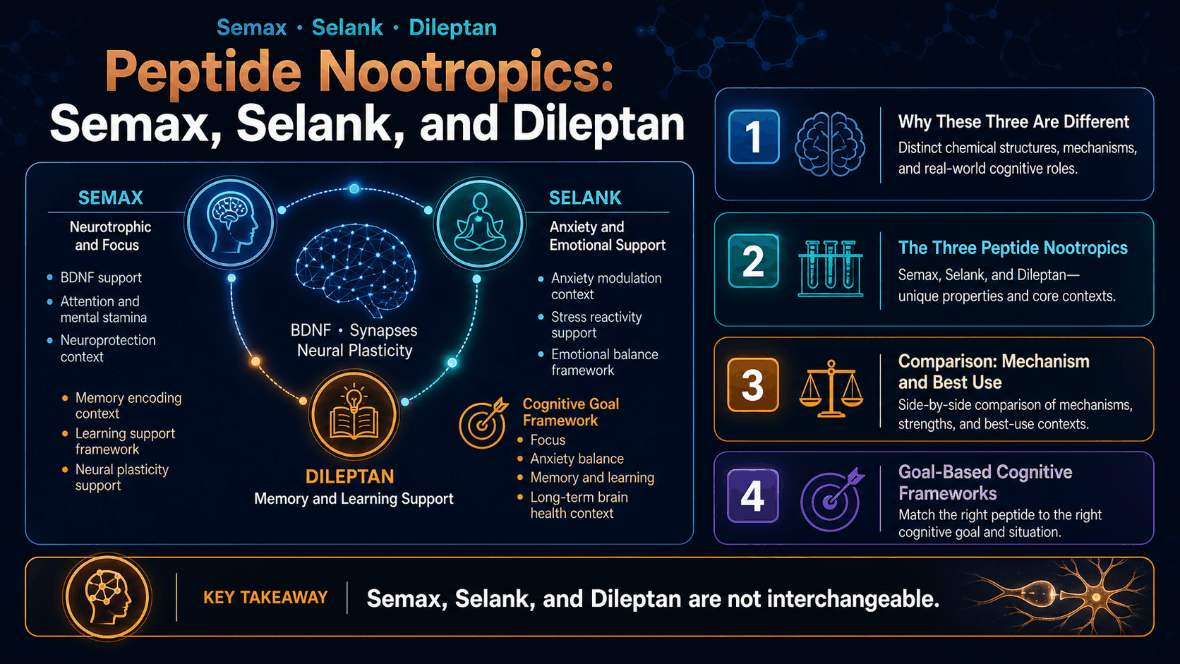 Peptide Nootropics: Semax, Selank, and Dileptan — image 1