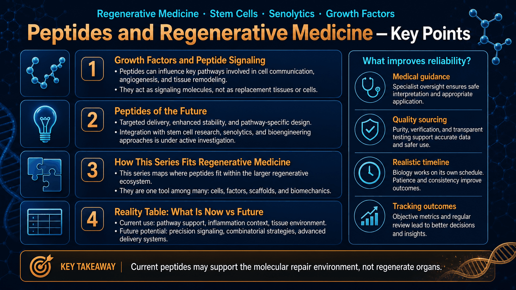 Peptides and Regenerative Medicine: Stem Cells, Growth Factors, Senolytics, and the Future — image 2